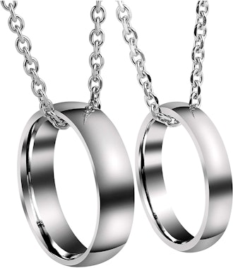 Jovivi Personalized Custom Couples Necklace
