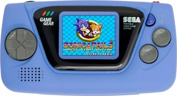 Sega's Game Gear Micro, a handheld console that emulates the original Game Gear.