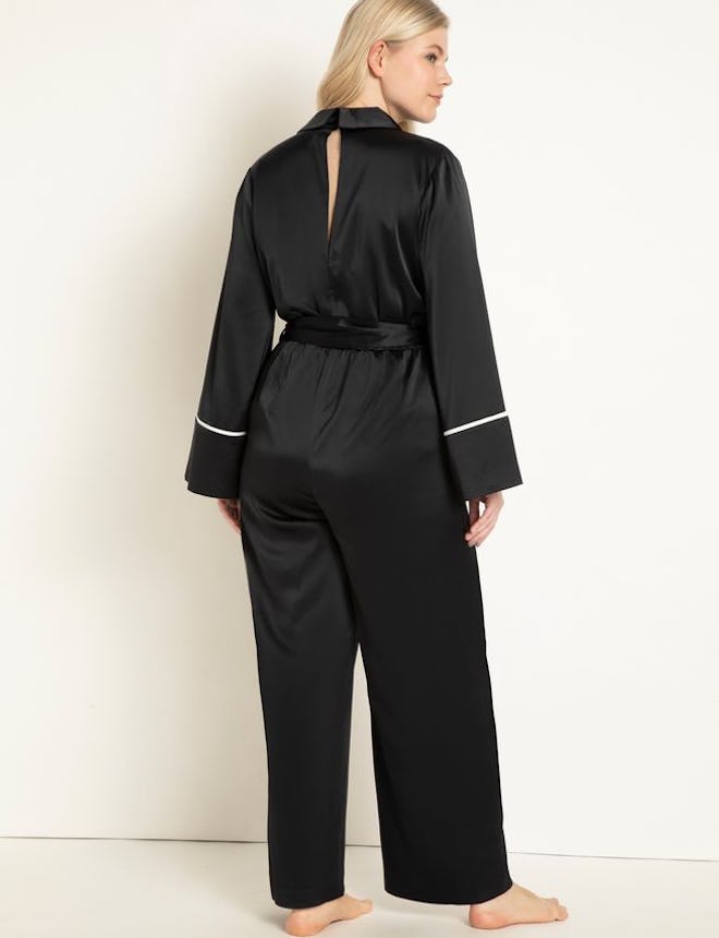 Piping Trimmed Lounge Jumpsuit