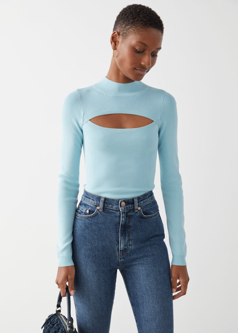 Fitted Cut Out Crop Top