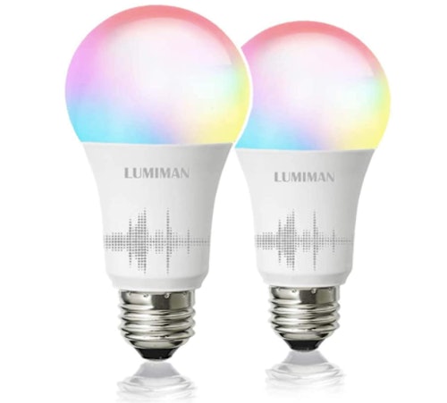 LUMIMAN Smart Wi-Fi Light Bulbs (2-Pack)
