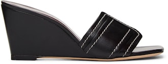 Black Sylvie Wedge Sandals