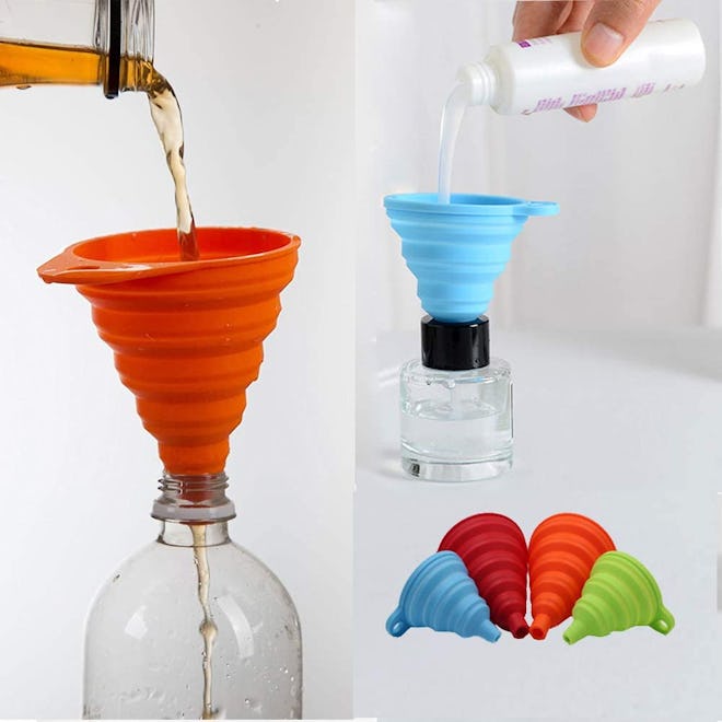 KongNai Silicone Collapsible Funnel Set (4-Pack)