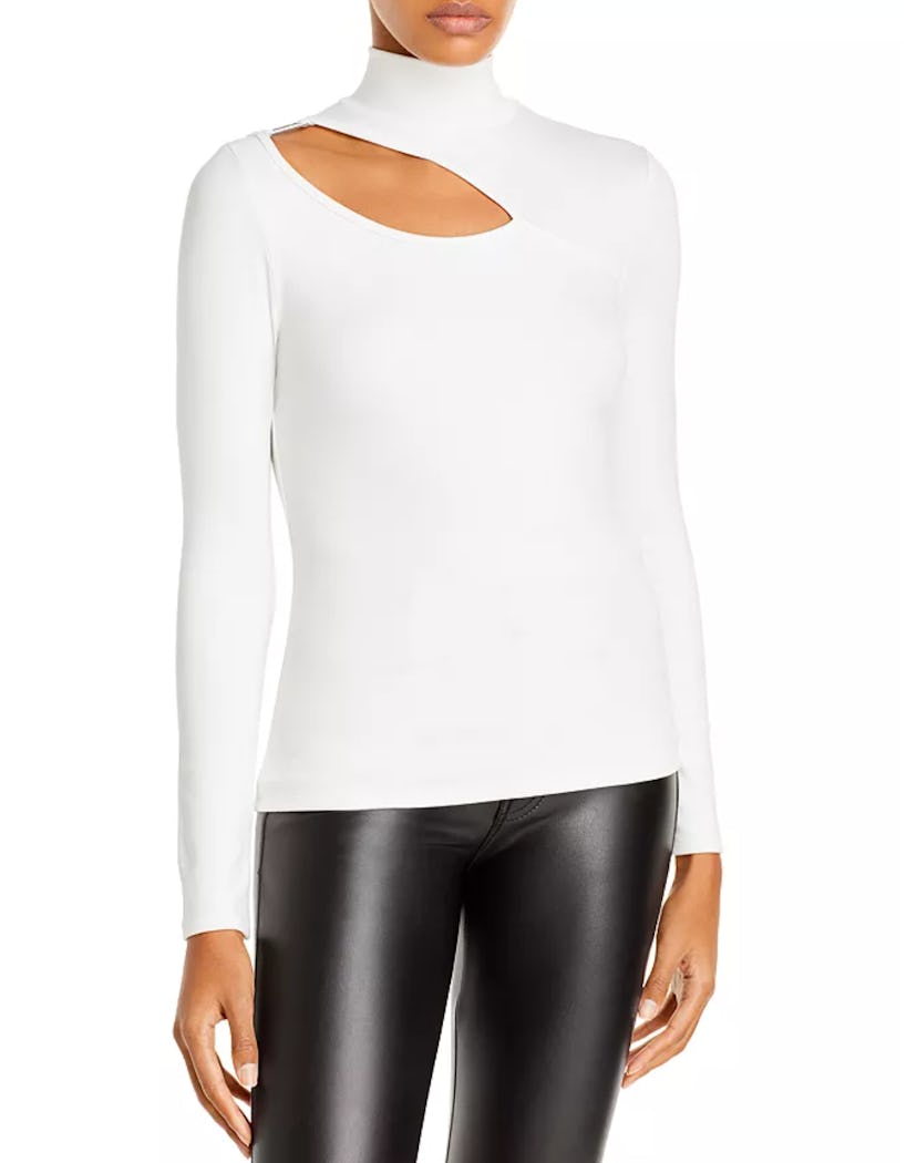 Cutout Turtleneck Top