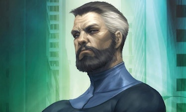 Reed Richards close-up in the Fantastic Four comics