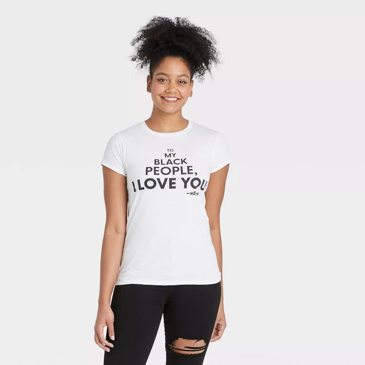 Mess In A Bottle x Target Black History Month Women's 'To My Black People I Love You' Short Sleeve T...