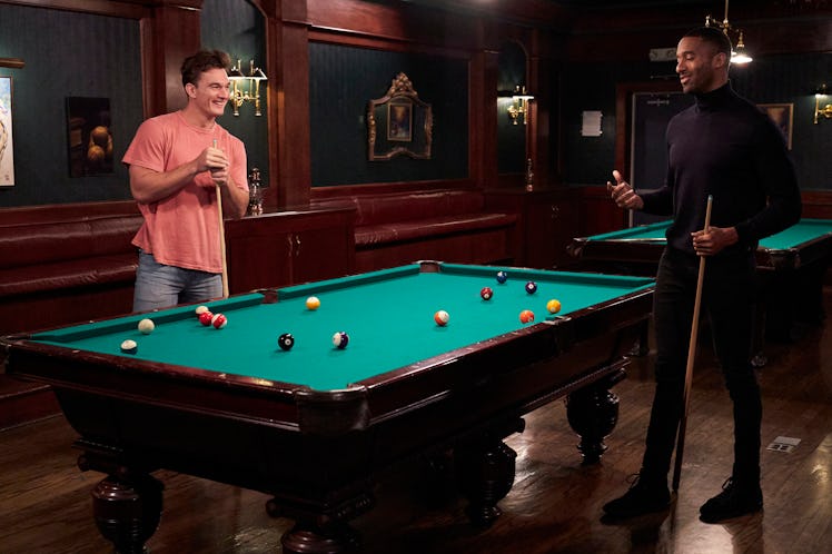 Tyler Cameron and Matt James in The Bachelor.