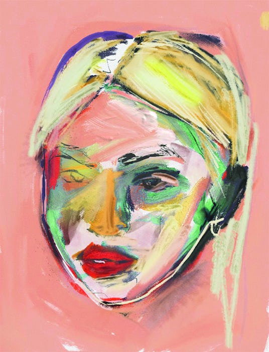 A colorful, water color of Hayley Kiyoko by artist Liz Hirsch.