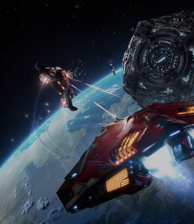 A screenshot of gameplay in Elite Dangerous
