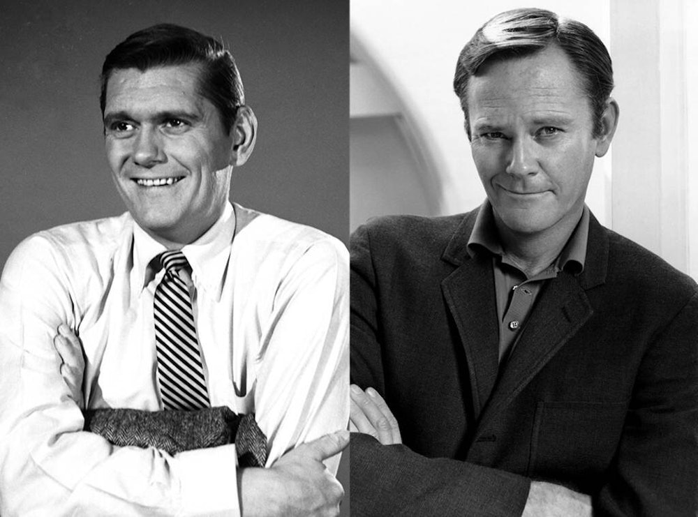 Dick York (left) and Dick Sargent (right) both played Darrin on Bewitched.