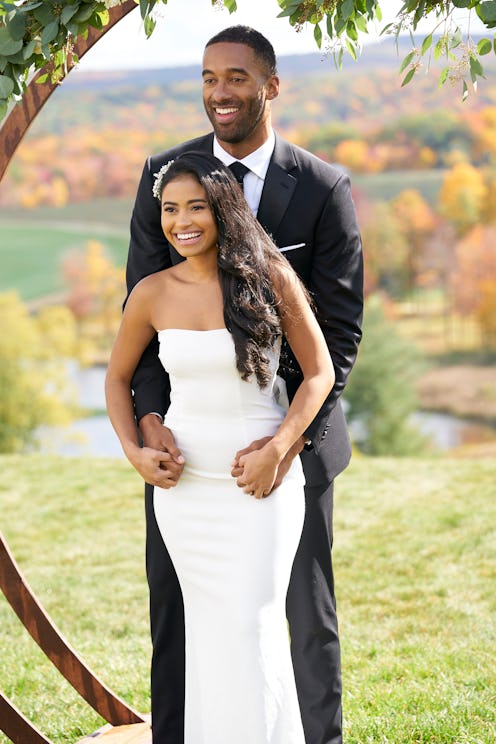 Jessenia Cruz and Matt James pose on Season 25 of 'The Bachelor' via ABC Press Site