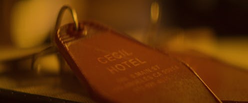 A Cecil Hotel key in 'Crime Scene,' via Netflix press site.