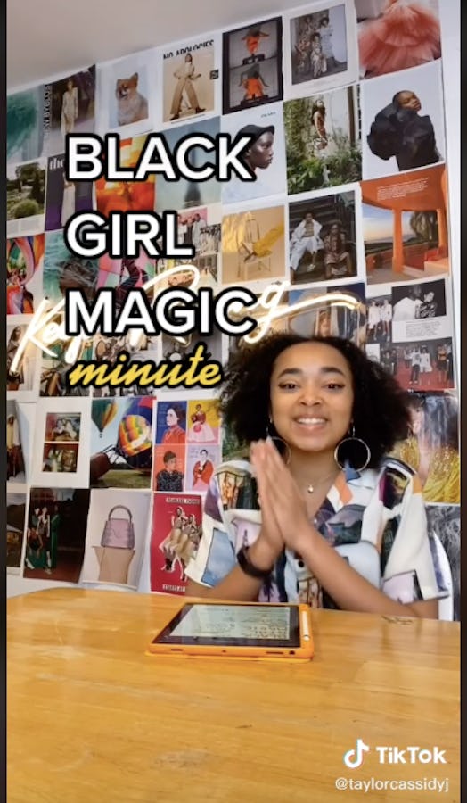 Taylor Cassidy shouts out creators and followers in "Black Girl Magic Minute.'