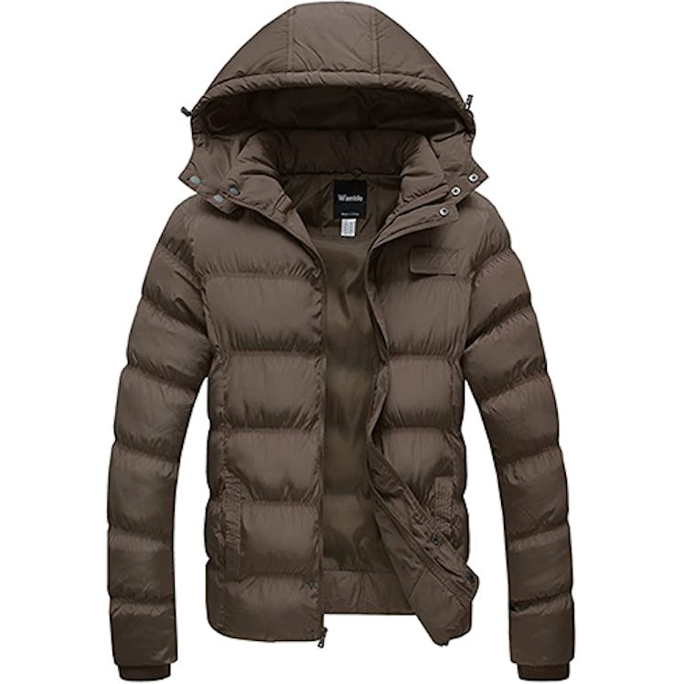 Wantdo Winter Puffer Jacket With Removable Hood