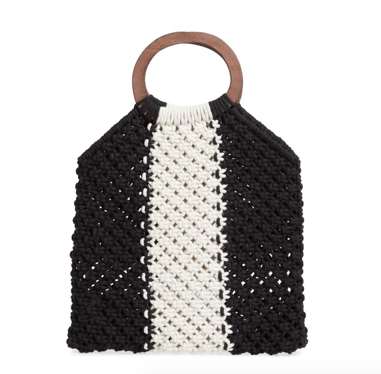 Riley Stripe Knit Bag 