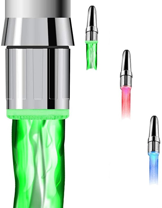 JIUYUANXIN Colorful LED Water Kitchen Faucet Light (2-Pack)