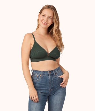 The Busty Stripe Mesh Bralette