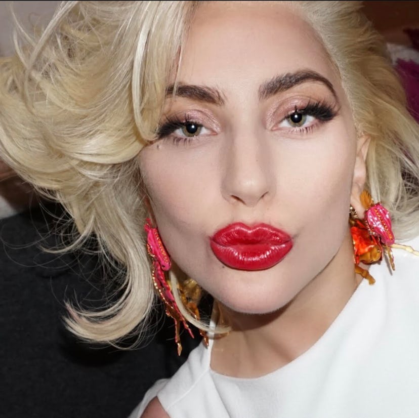 Lady Gaga's smoky liner is a great option for Valentine's Day.