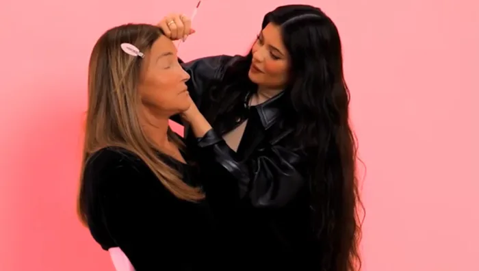 Kylie Jenner did her dad Caitlyn's makeup for the first time in a video for Caitlyn's YouTube channe...
