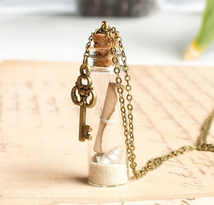 Sentimento Shop Message In A Bottle Necklace