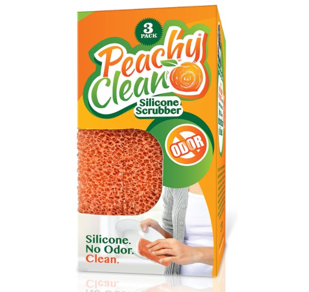 Peachy Clean Silicone Dish Scrubber (3-Pack)
