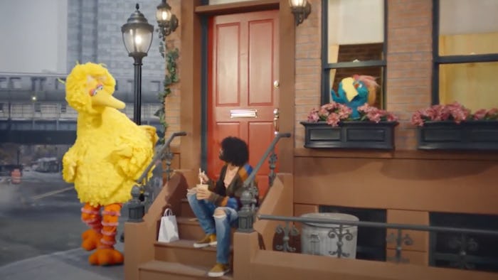 Daveed Diggs and Big Bird starred in a Super Bowl commercial on Sunday.