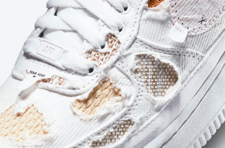 Nike made a DIY Air Force 1 sneaker that's meant to be ripped apart Nike Made A Diy Air Force 1 Sneaker That'S Meant To Be Ripped Apart