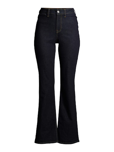 Contrast Stitch Easy Flare Jean 
