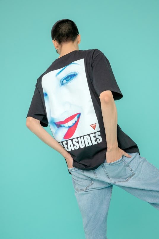 Guess x Pleasures Drew Barrymore collection.