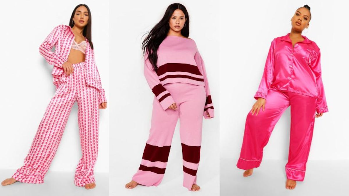 Valentine's Day loungewear from Boohoo and Nasty Gal.