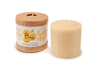 Hand-Rolled Beeswax Pillar Candle by Little Bee of Connecticut