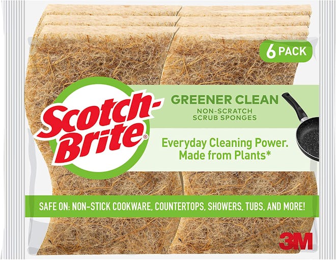 Scotch-Brite Greener Clean Non-Scratch Scrub Sponges (6-Pack) 