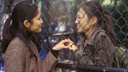 Michelle Krusiec as Wil Pang and Lynn Chen as Vivian Shing in Saving Face.