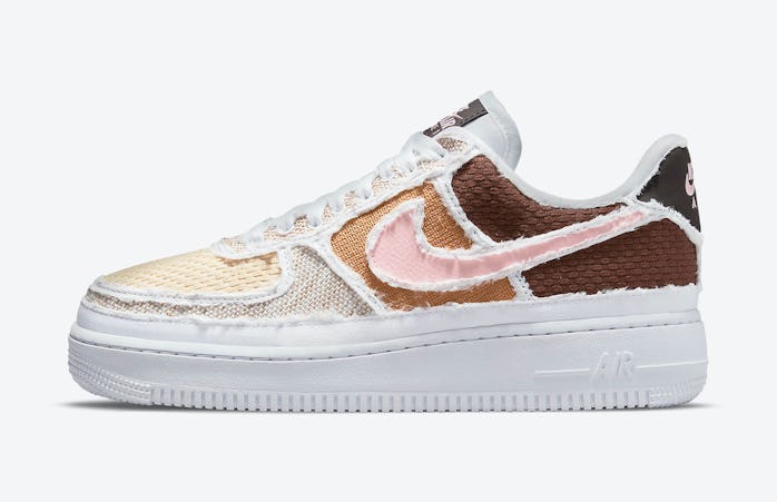Brown and pink Air Force 1