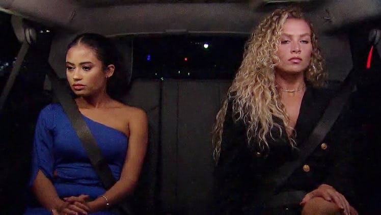 Jessenia and MJ on a 2-on-1 date during Matt James' season of 'The Bachelor'