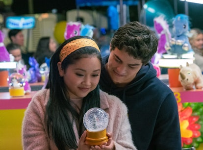 Lana Condor as Lara Jean and Noah Centineo as Peter in To All the Boys: Always and Forever.