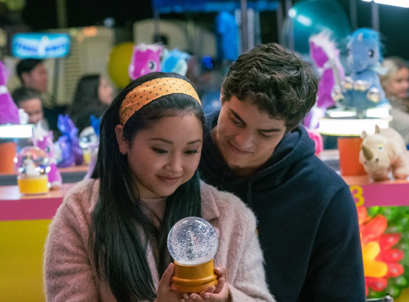 Lana Condor as Lara Jean and Noah Centineo as Peter in To All the Boys: Always and Forever.