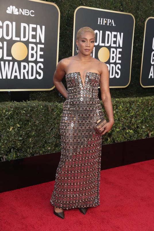 Tiffany Haddish in Alberta Ferretti at the 2021 Golden Globes.