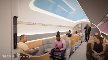 Concept art for the future public pod. The first commercial operations are expected to start around ...