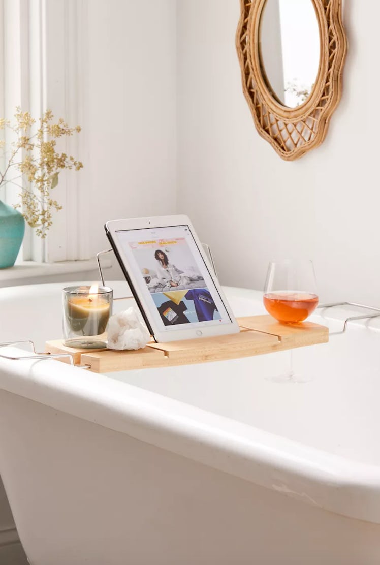 Me Time Bamboo Bath Tray Caddy