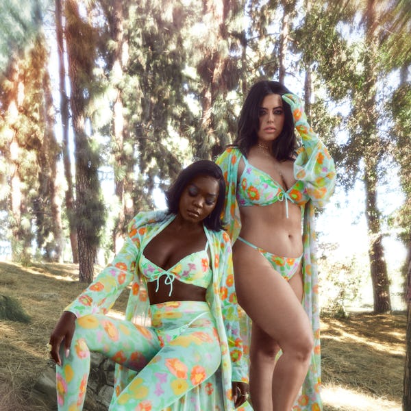 Models from the Savage X Fenty Free Spirit Floral Collection 