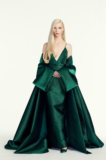 Anya Taylor-Joy in a green Dior gown from the 78th Golden Globe Awards