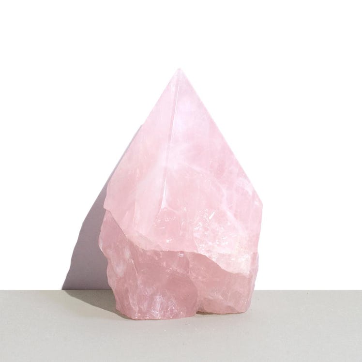 Rose Quartz Points + Natural Sides