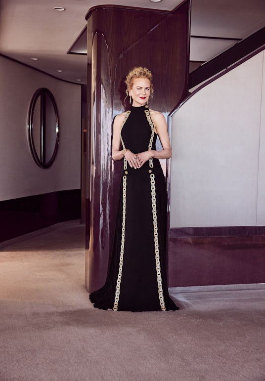 Nicole Kidman in custom Louis Vuitton at the 2021 Golden Globes.