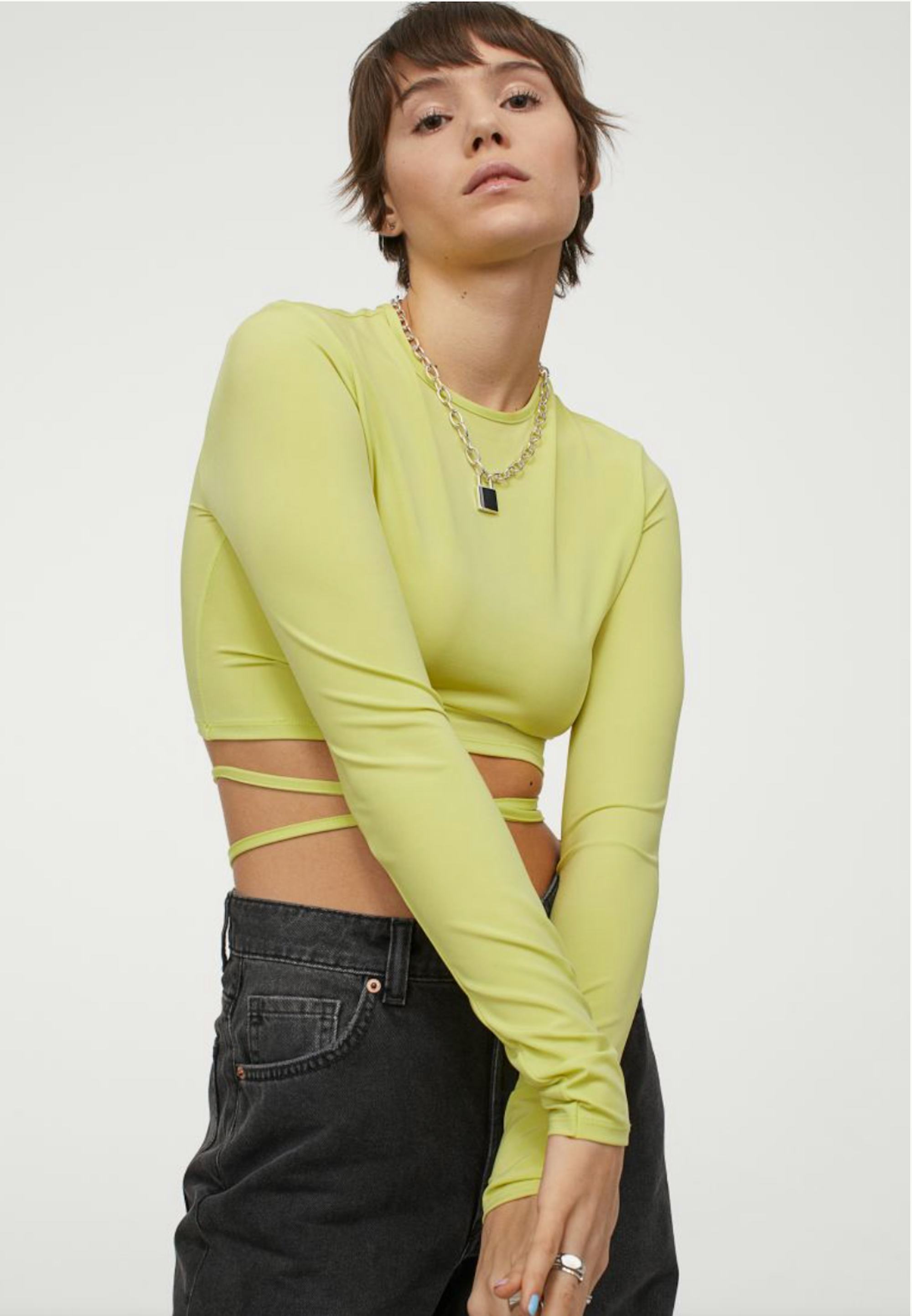 string tie shirt
