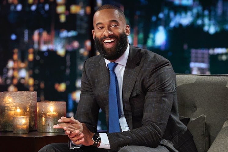 Matt James with a beard on the "Women Tell All" episode of 'The Bachelor' Season 25