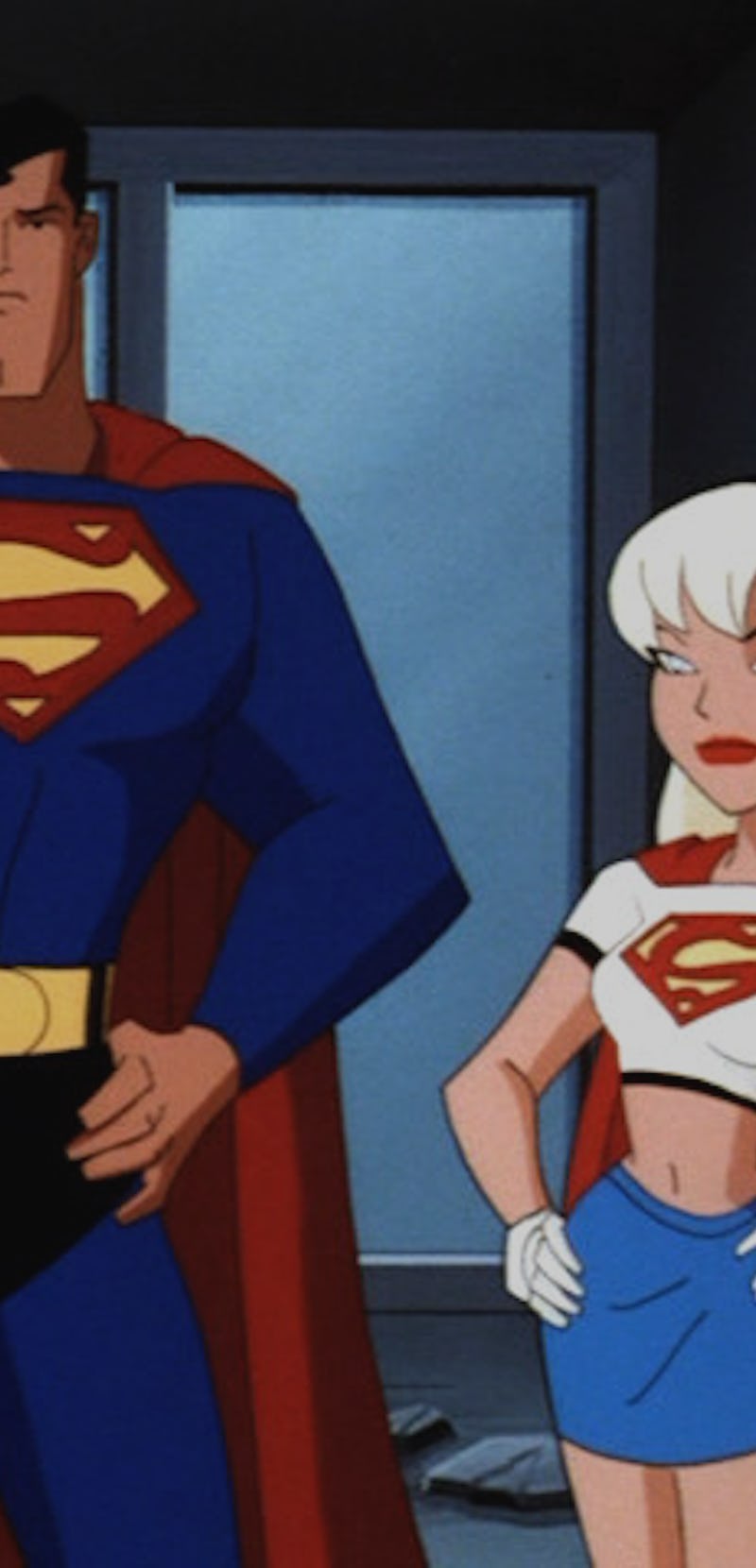 superman and supergirl from the animated series