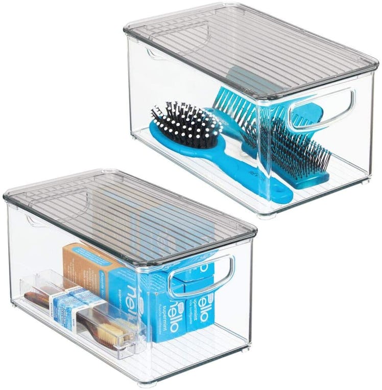 mDesign Stackable Storage Boxes (2-Pack)