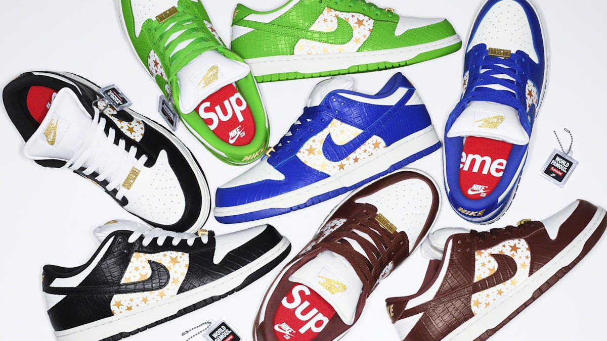 Nike x supreme world famous clearance
