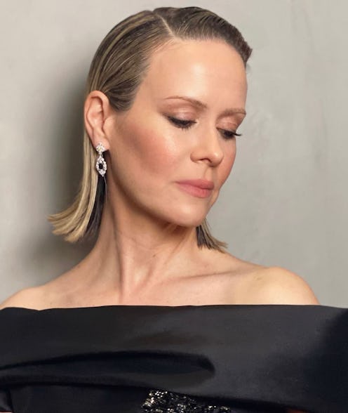Sarah Paulson golden globes beauty